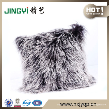 Wholesale 50X50CM Long Hair Mongolian Lamb Cushion